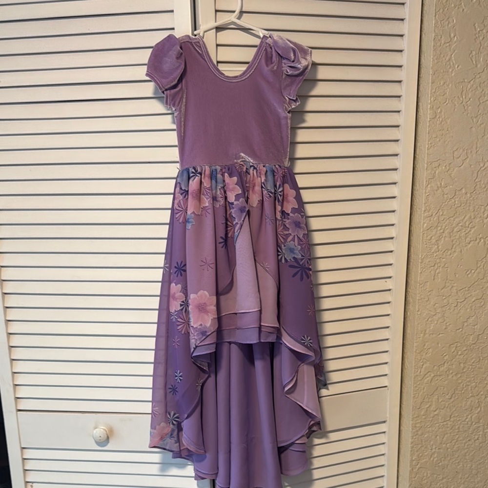 COPY - Short Sleeve Purple Floral Dress from Pleiades